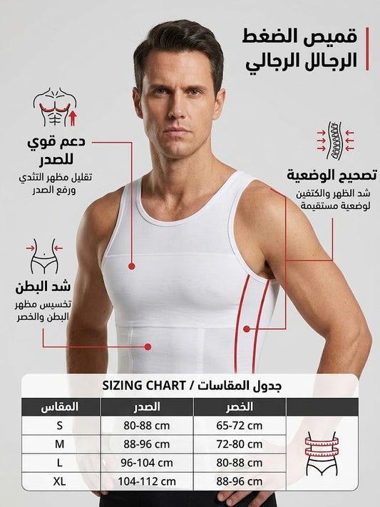 تيشيرت التخسيس الرجالي (Men's Slimming Shirt)