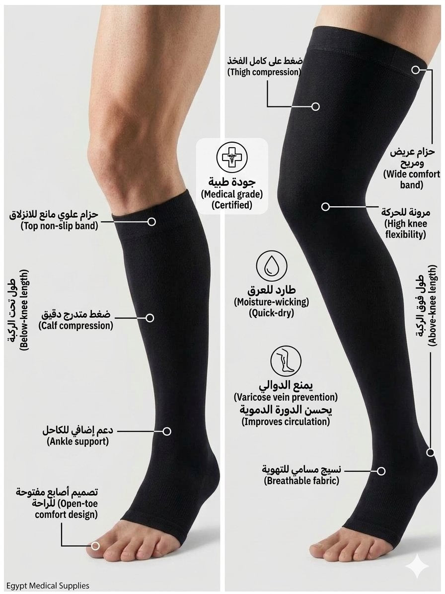 شراب الضغط للدوال (Medical Compression Stockings)