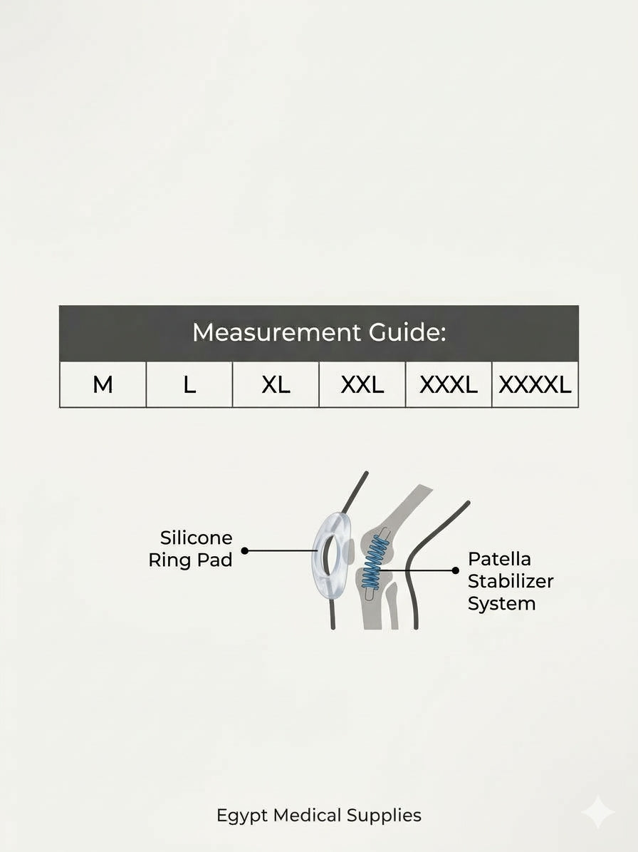 دعامة الركبة بالسيليكون (Silicone Knee Support)