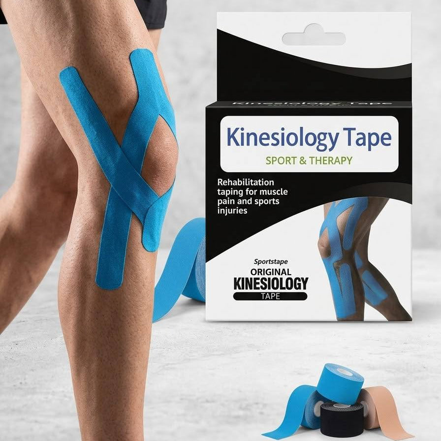 شريط كينيسيو اللاصق للعلاج الرياضي (Kinesiology Tape)