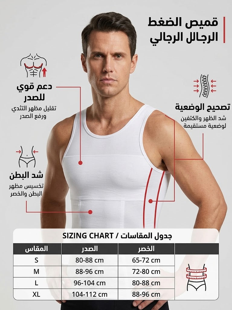 تيشيرت التخسيس الرجالي (Men's Slimming Shirt)